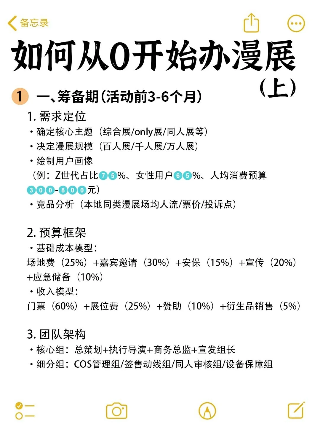 从0办漫展指南