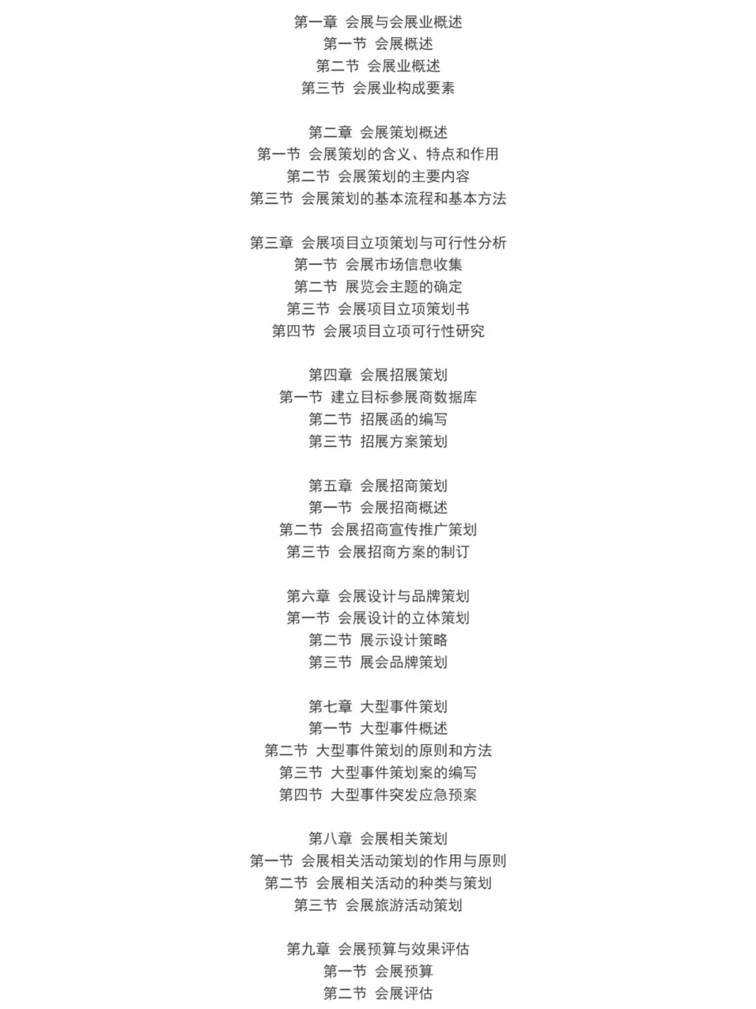 Q1213会展策划教学课件PPT含课程标准及试卷