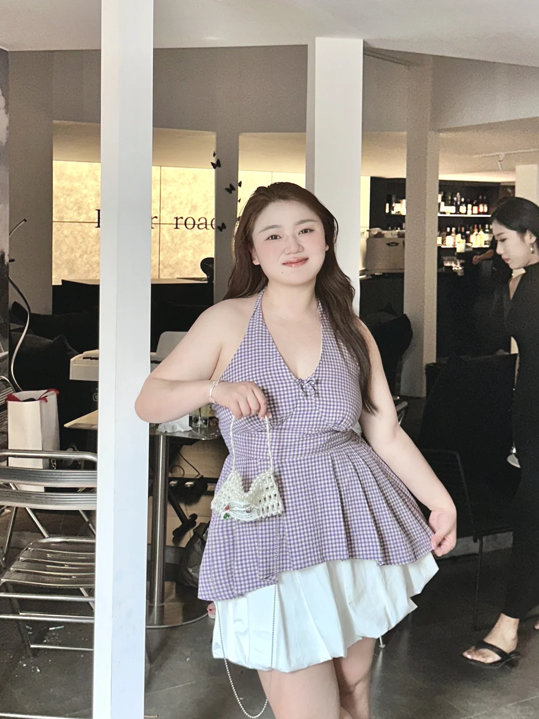 165斤 别让身材限制你的穿衣自由?紫色韵味