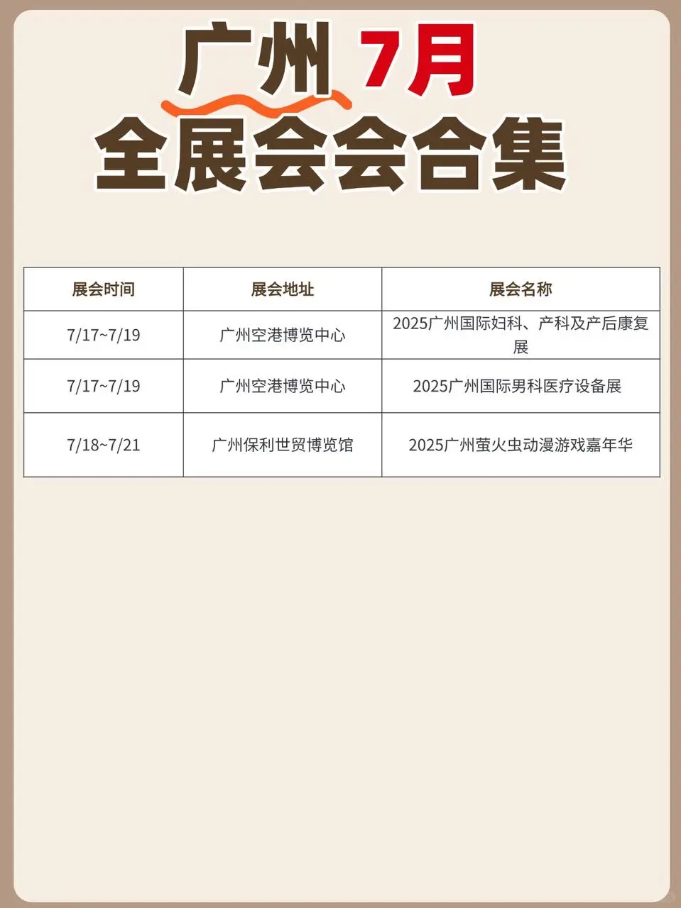 【2025广州7月展会全攻略】收藏这篇就够了