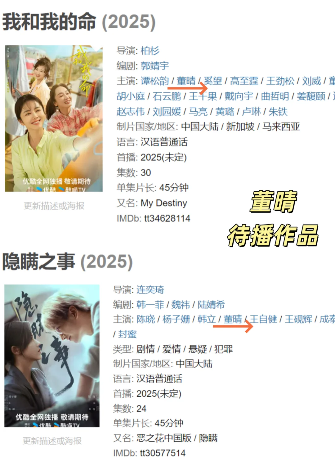 实力配角董晴年龄37，工龄18+作品42+