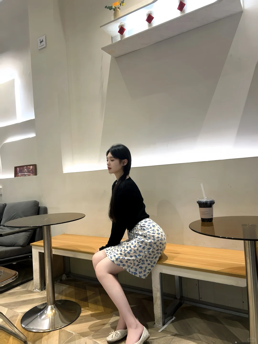 碎花裙真的很人妻味