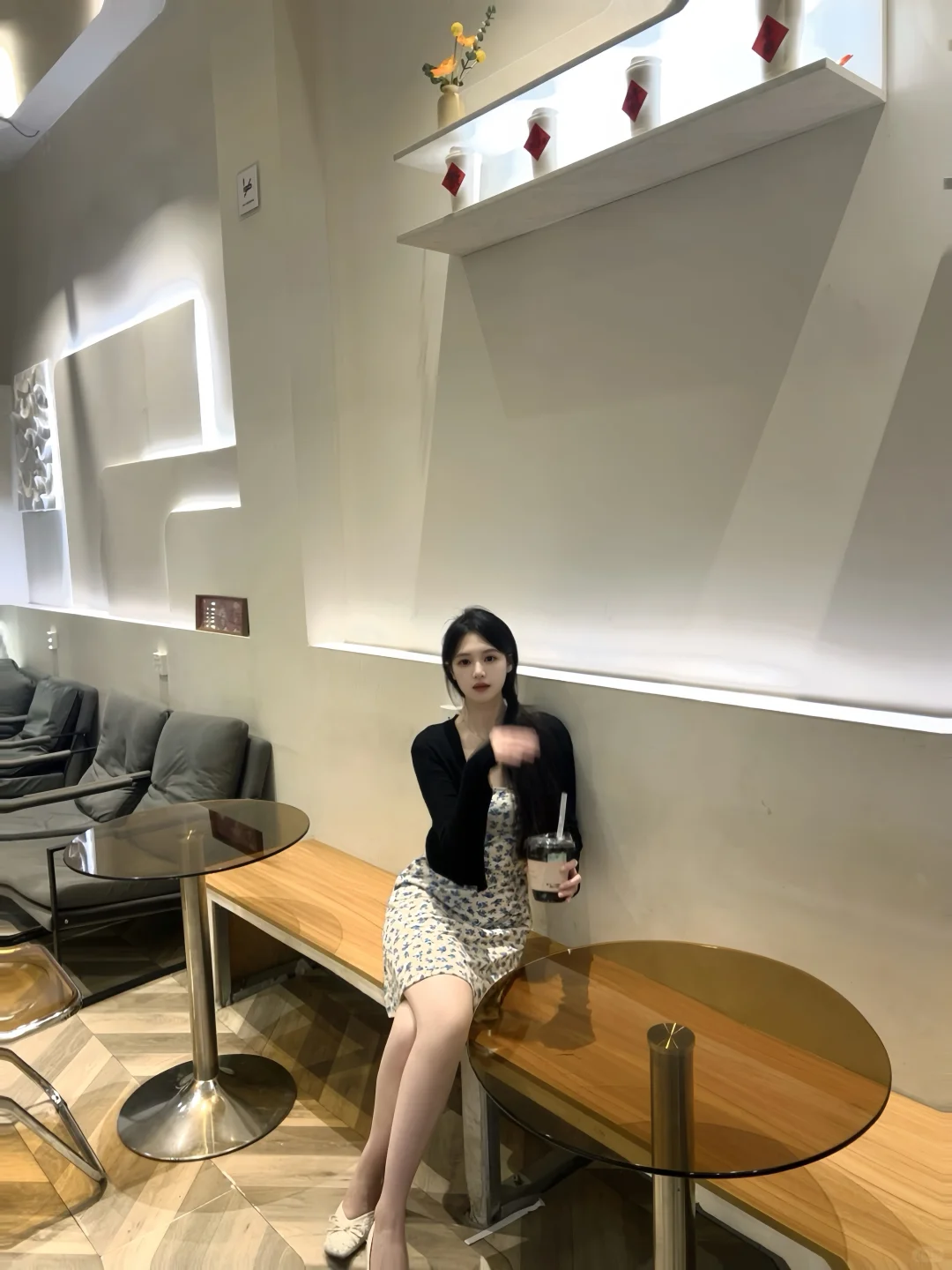 碎花裙真的很人妻味