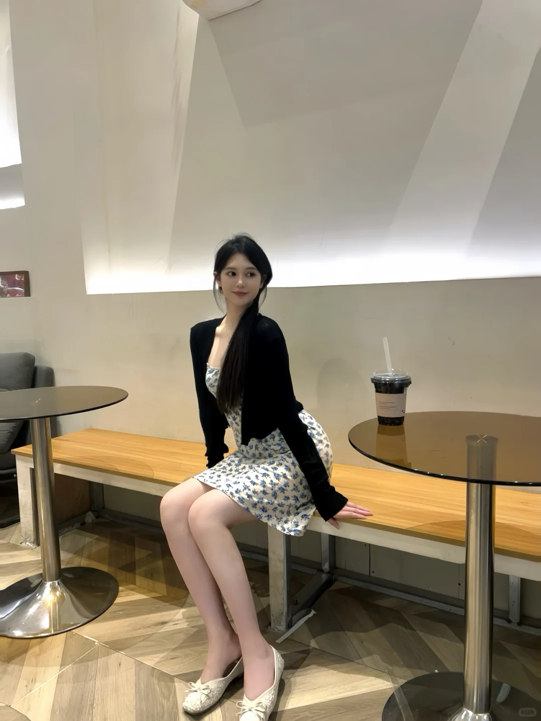 碎花裙真的很人妻味