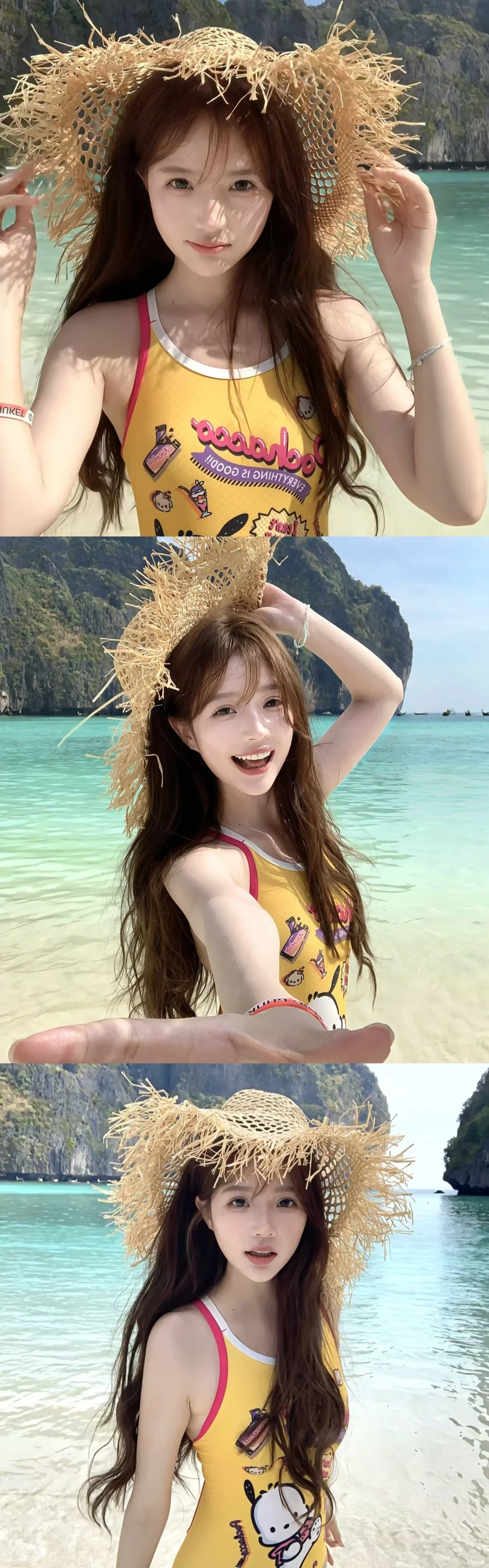 ?存一组海边拍照姿势?