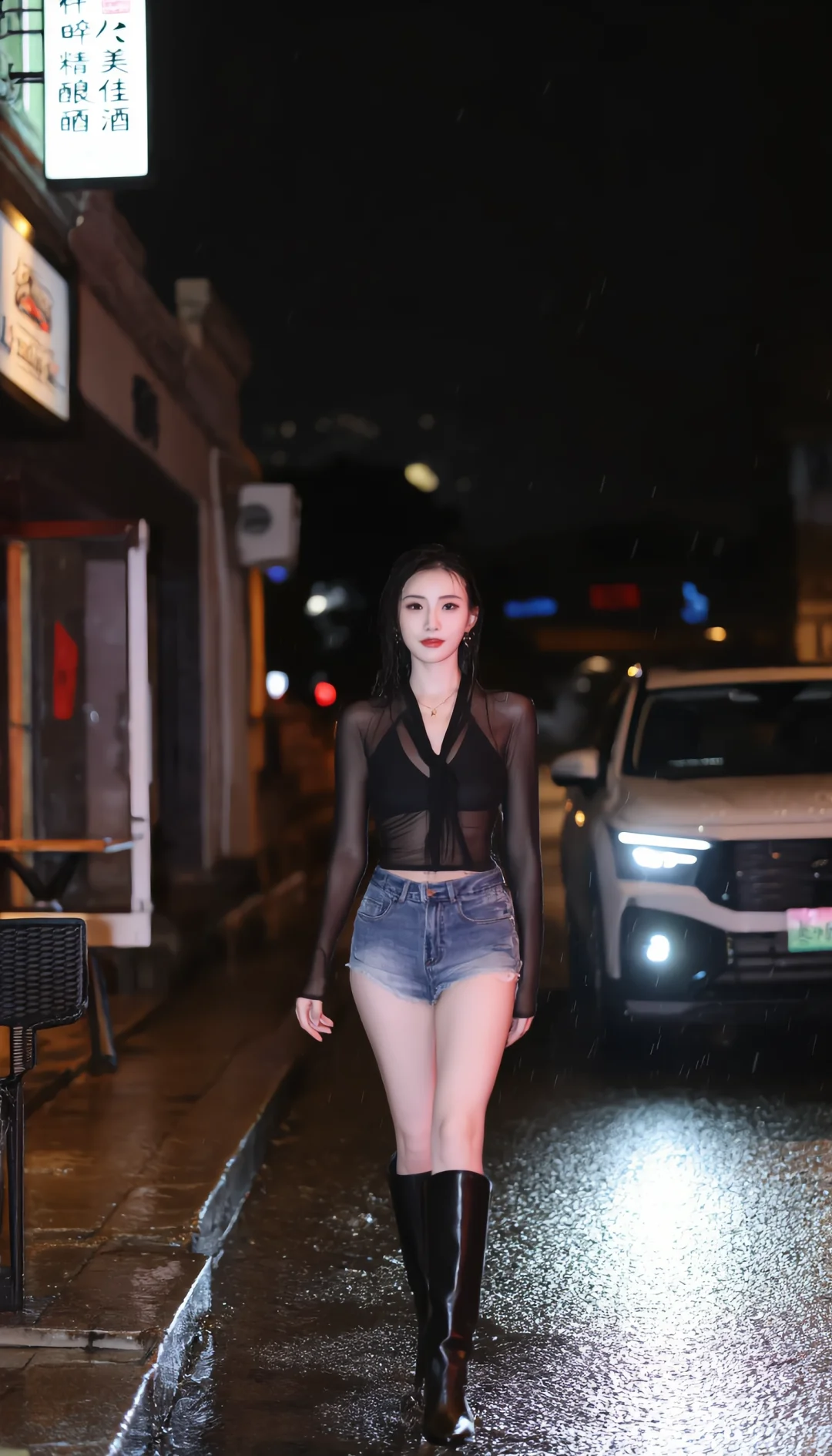 入夜的氛围感城市夜跑?️