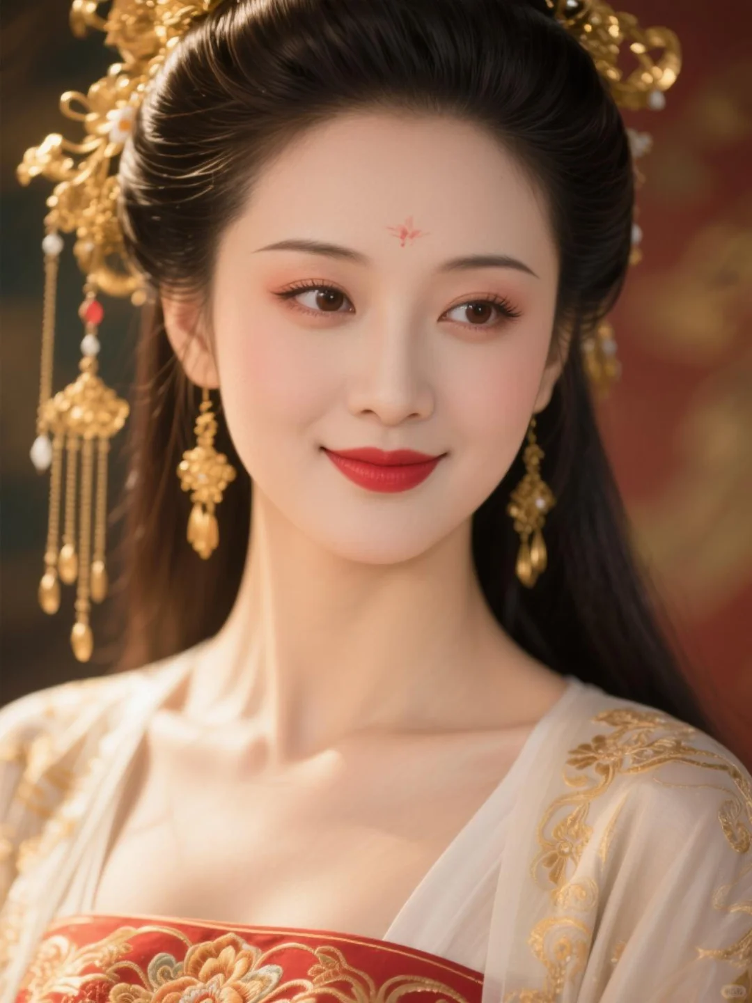 画卷中走出的大唐古典美人
