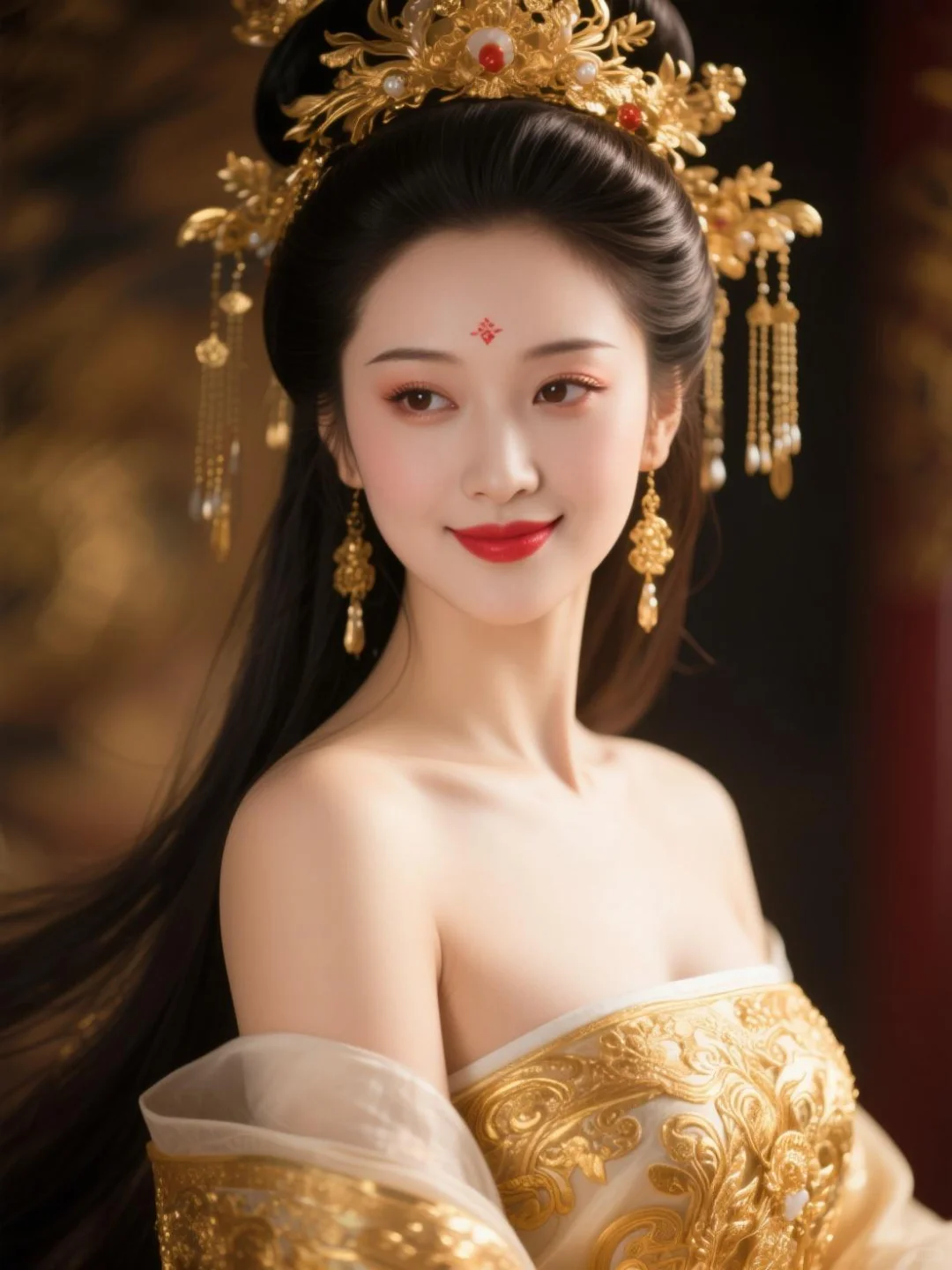画卷中走出的大唐古典美人