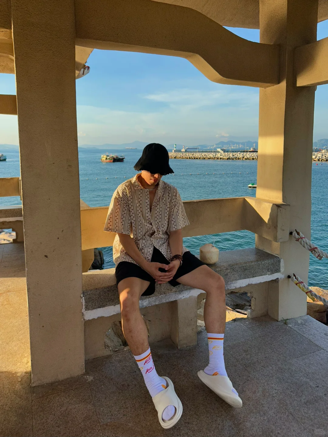 OOTD?️终于看到海边的日落