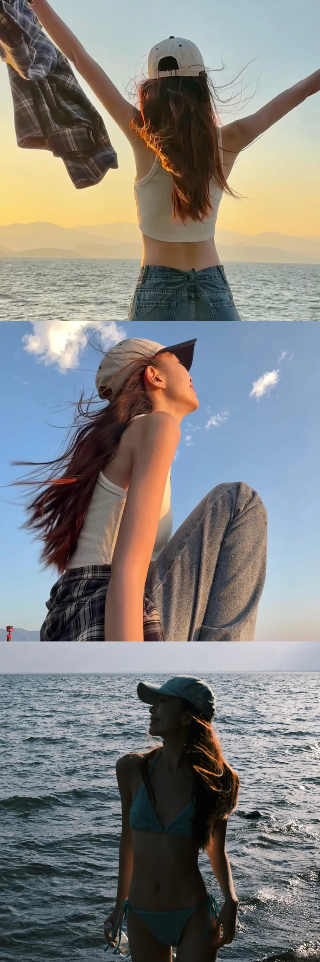 ?存一些海边万能拍照姿势