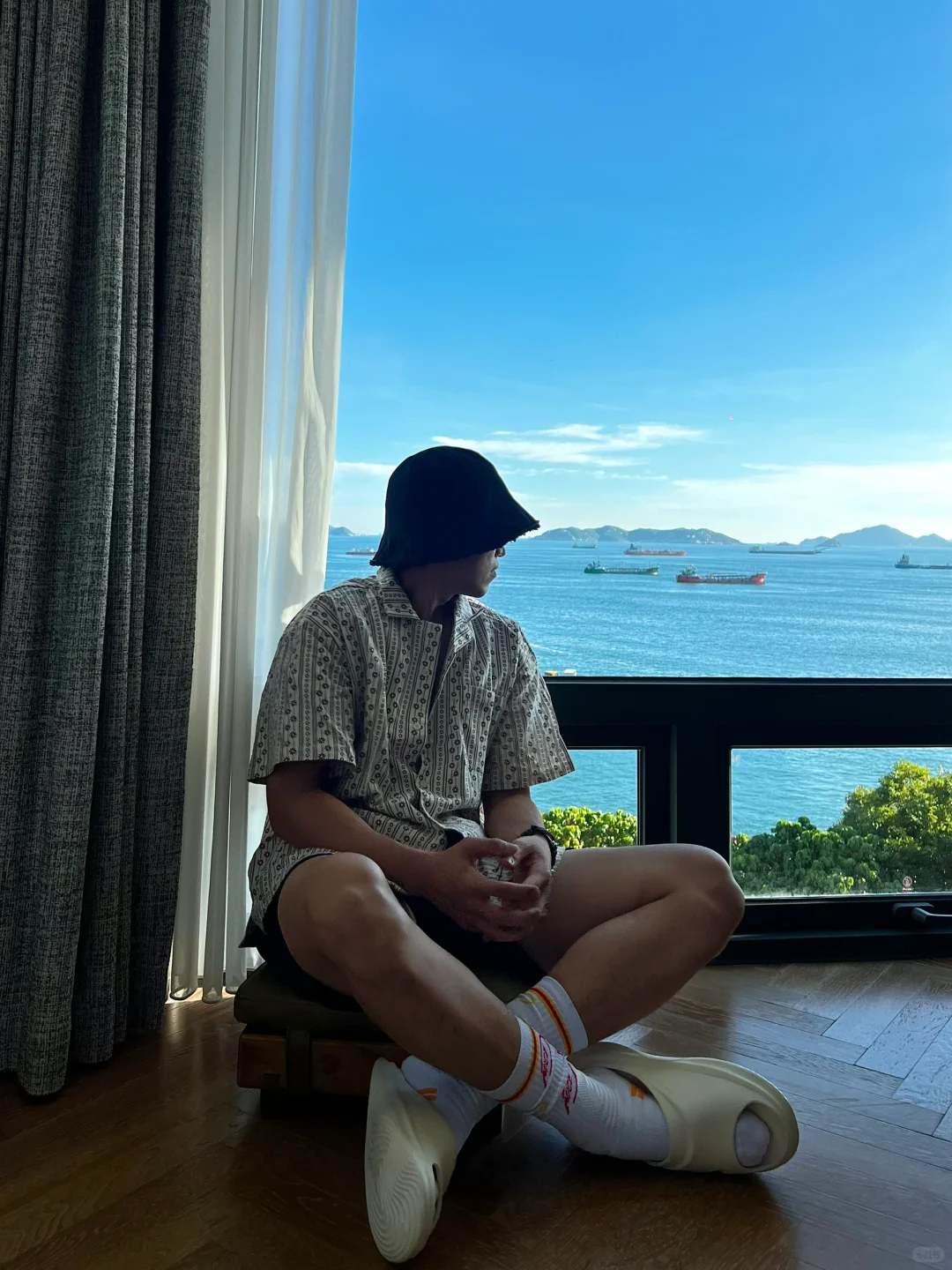 OOTD?️终于看到海边的日落