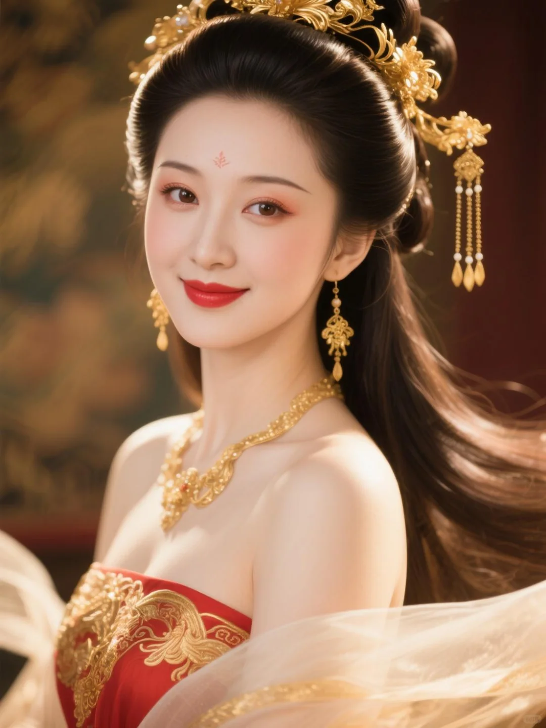画卷中走出的大唐古典美人