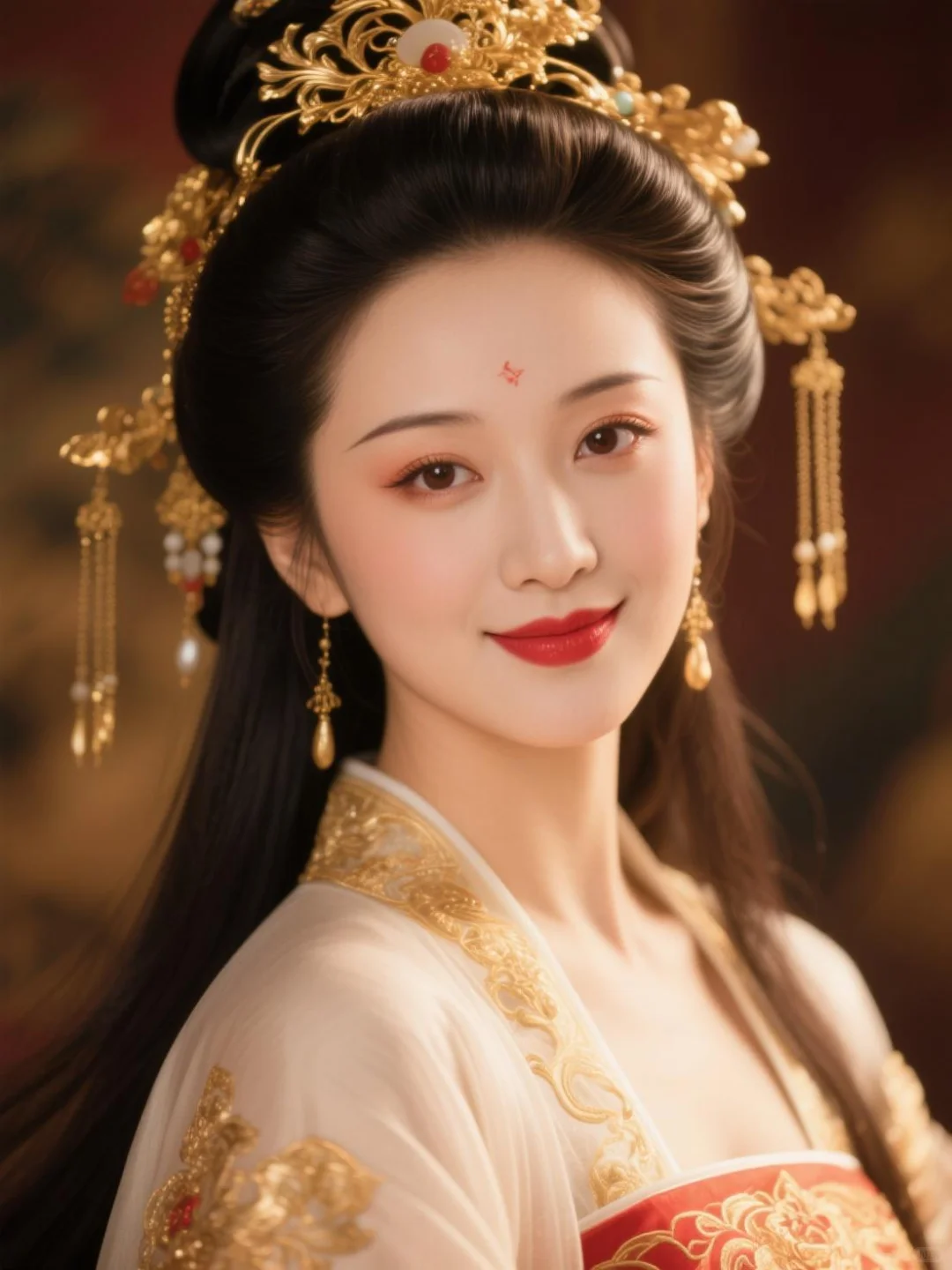 画卷中走出的大唐古典美人
