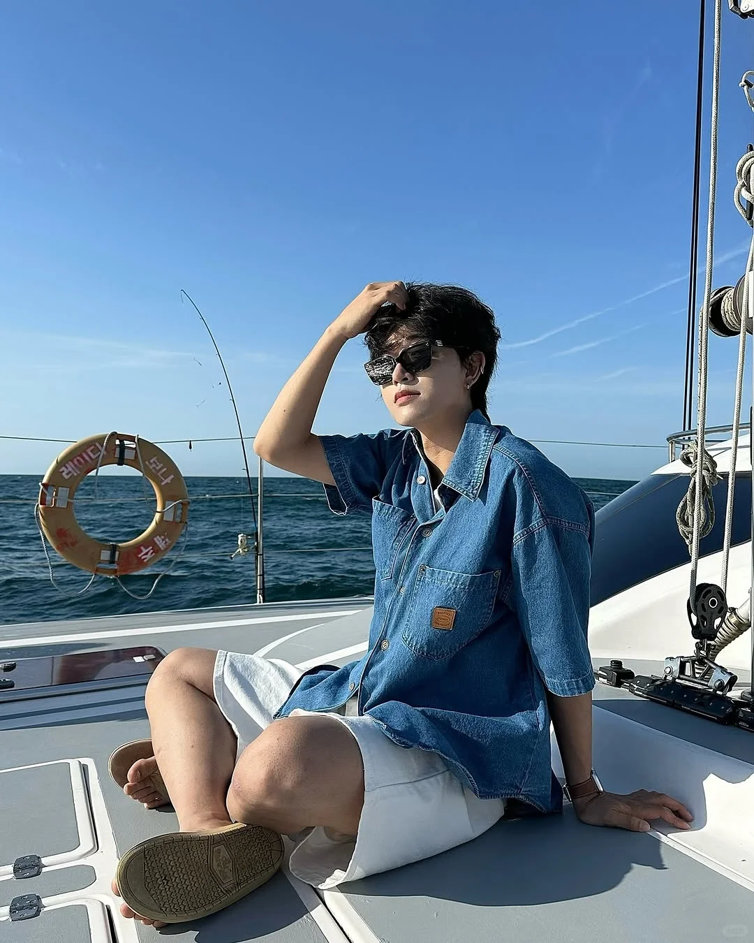 海上男友穿搭 | 清爽海滨风