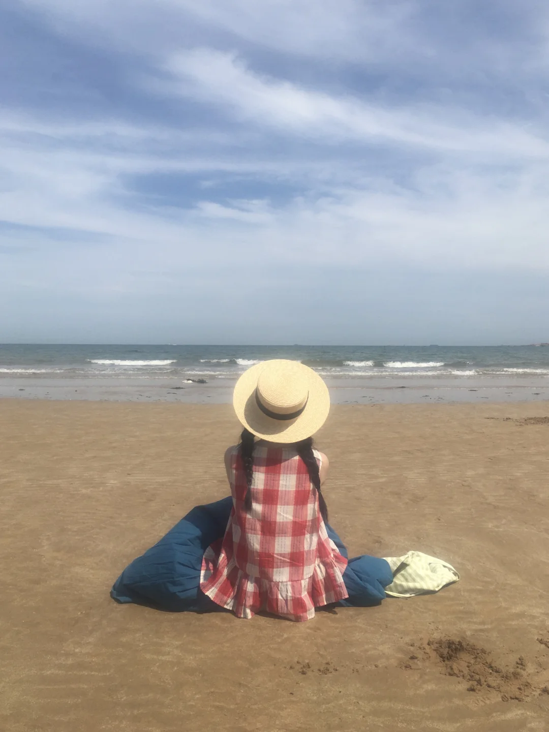 日系少女的海边日记?风一吹裙摆全是氛围感