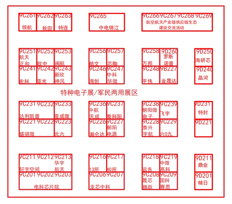 西部电子信息博览会 展位图+展商名录‼️