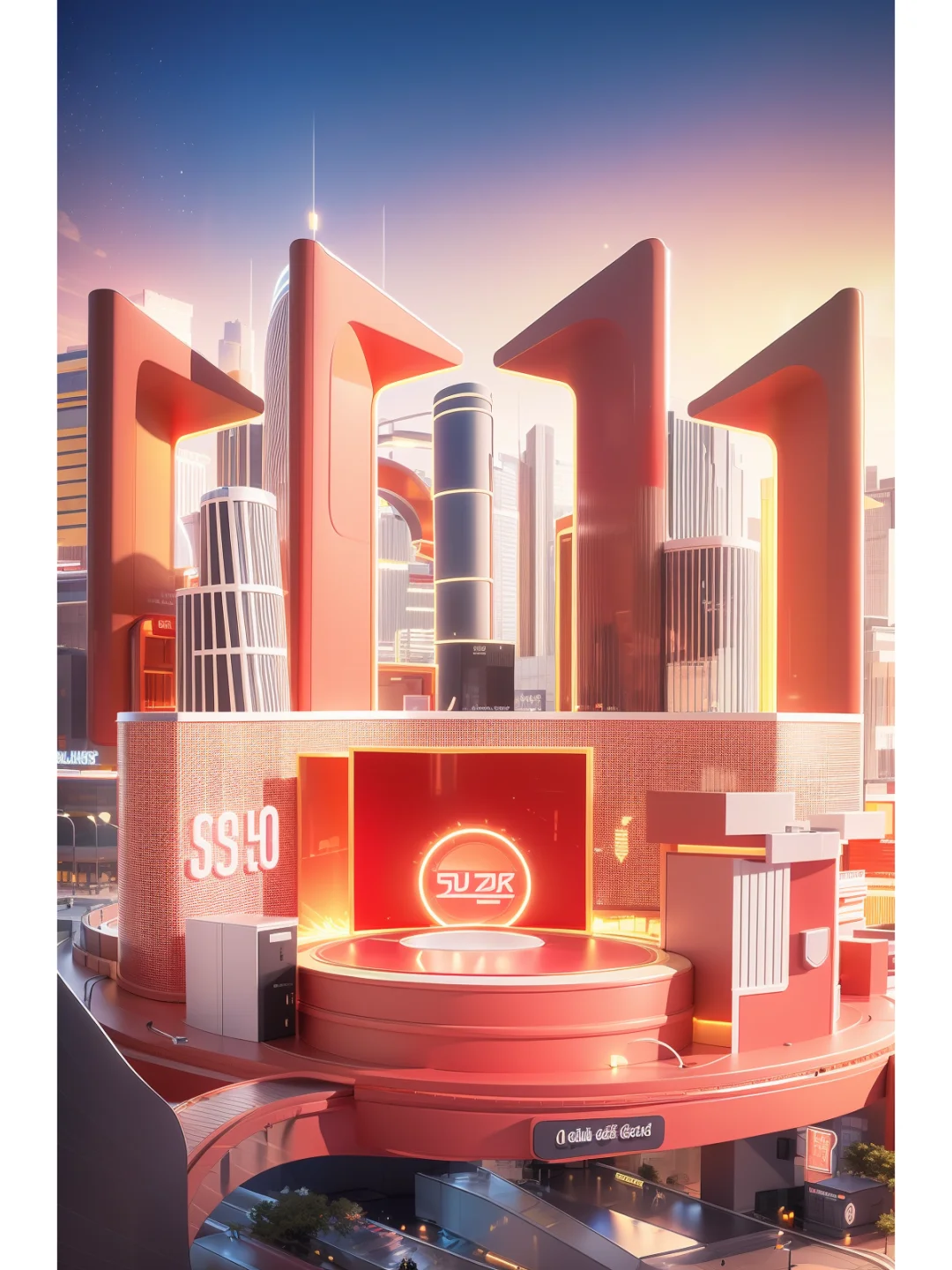 AIGC丨大促展台