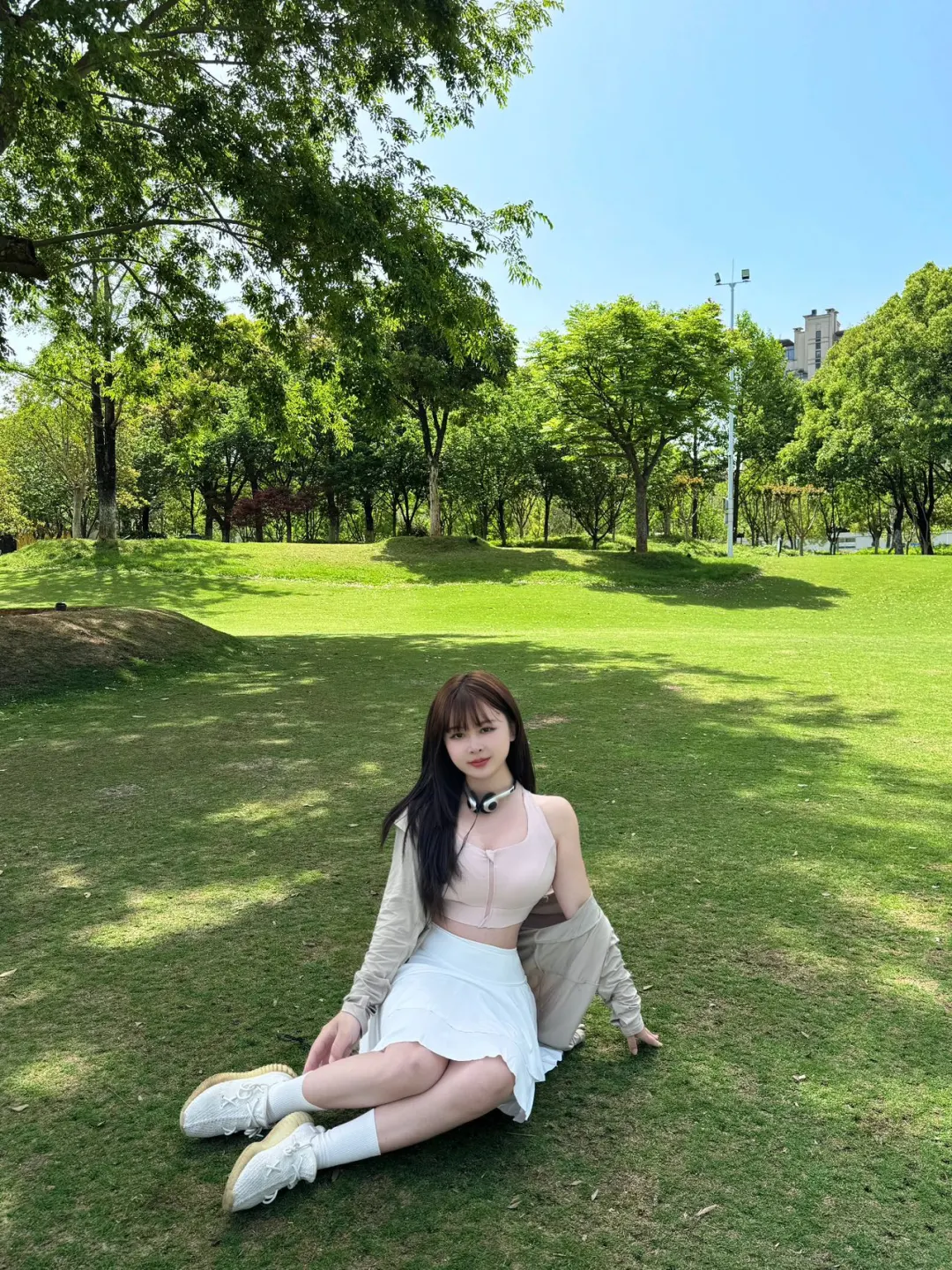 ?公园吸氧日｜挑战只穿瑜伽服出门