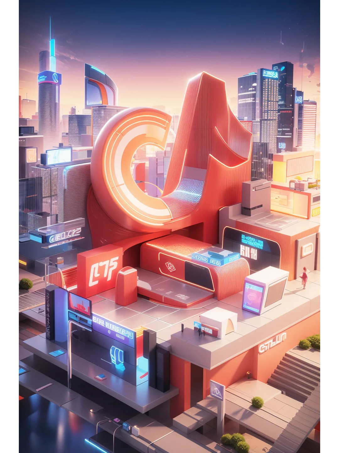 AIGC丨大促展台