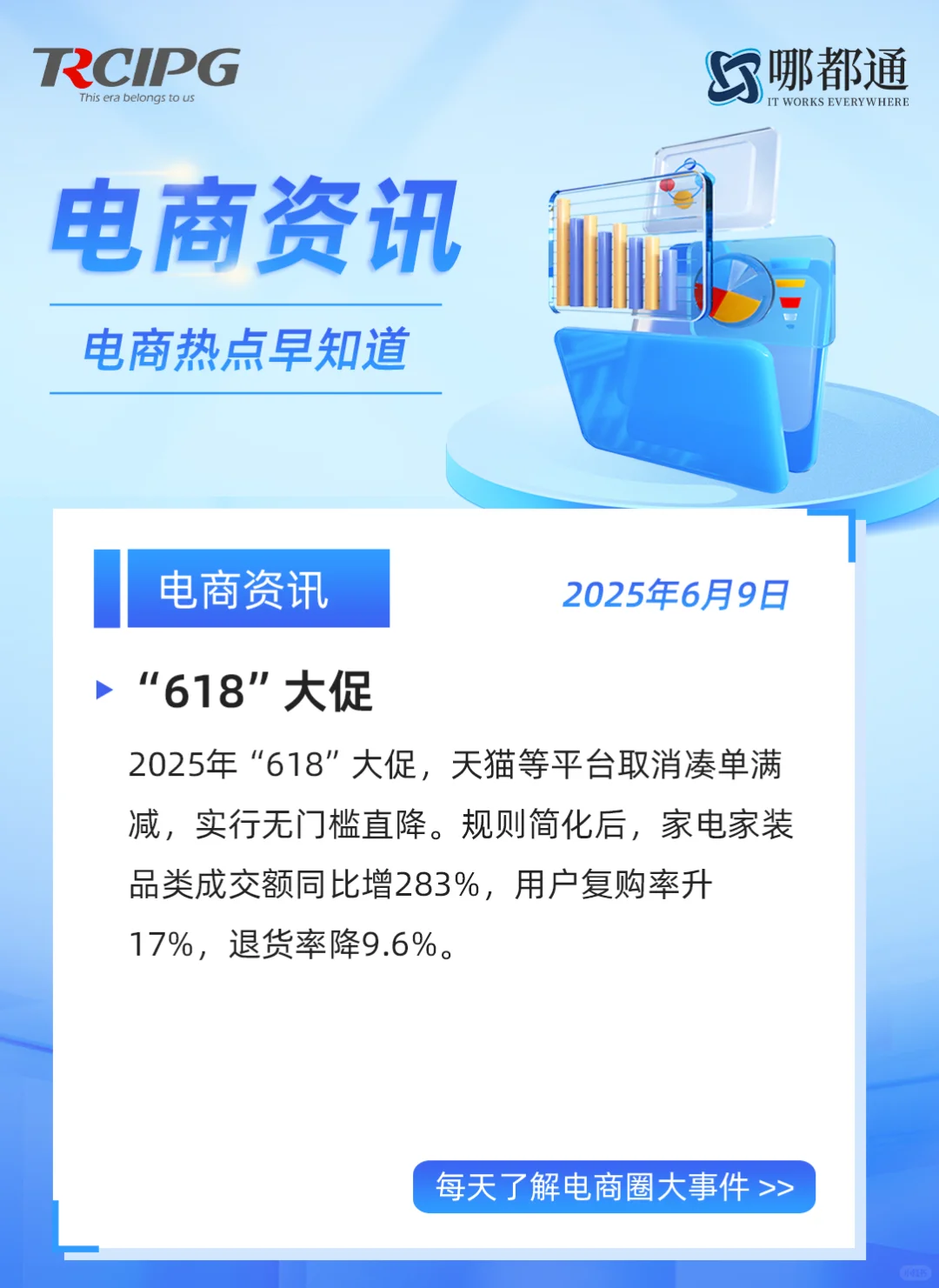 6月9日电商资讯，了解电商大事件