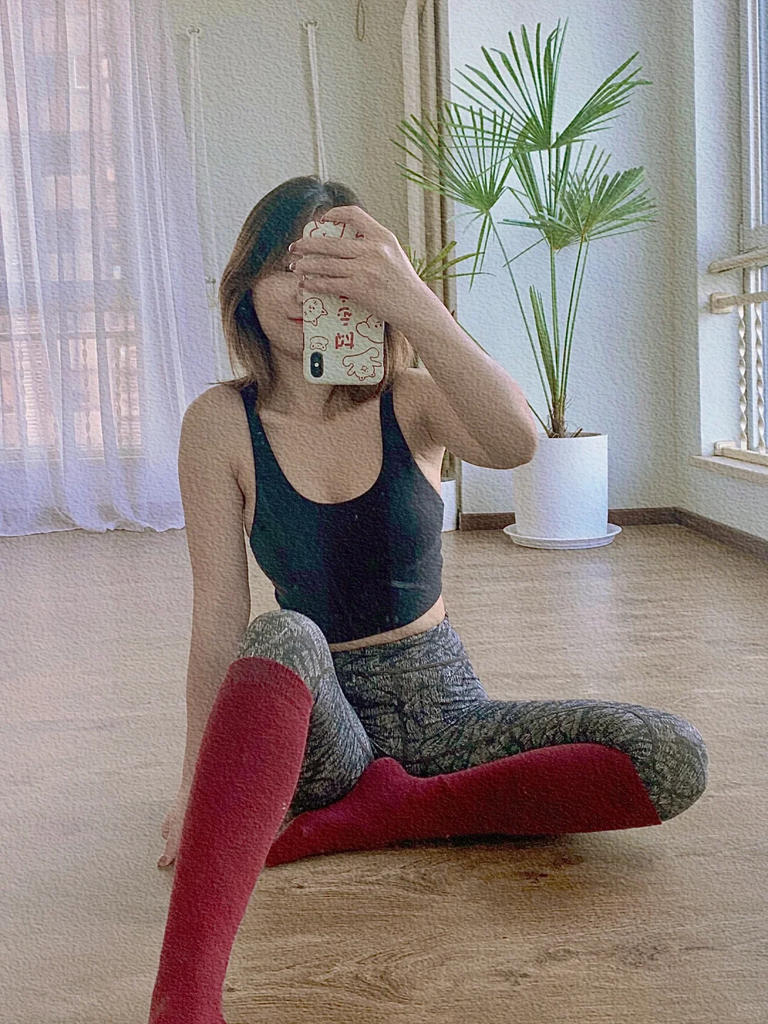 我的瑜伽服穿在身上好显白！