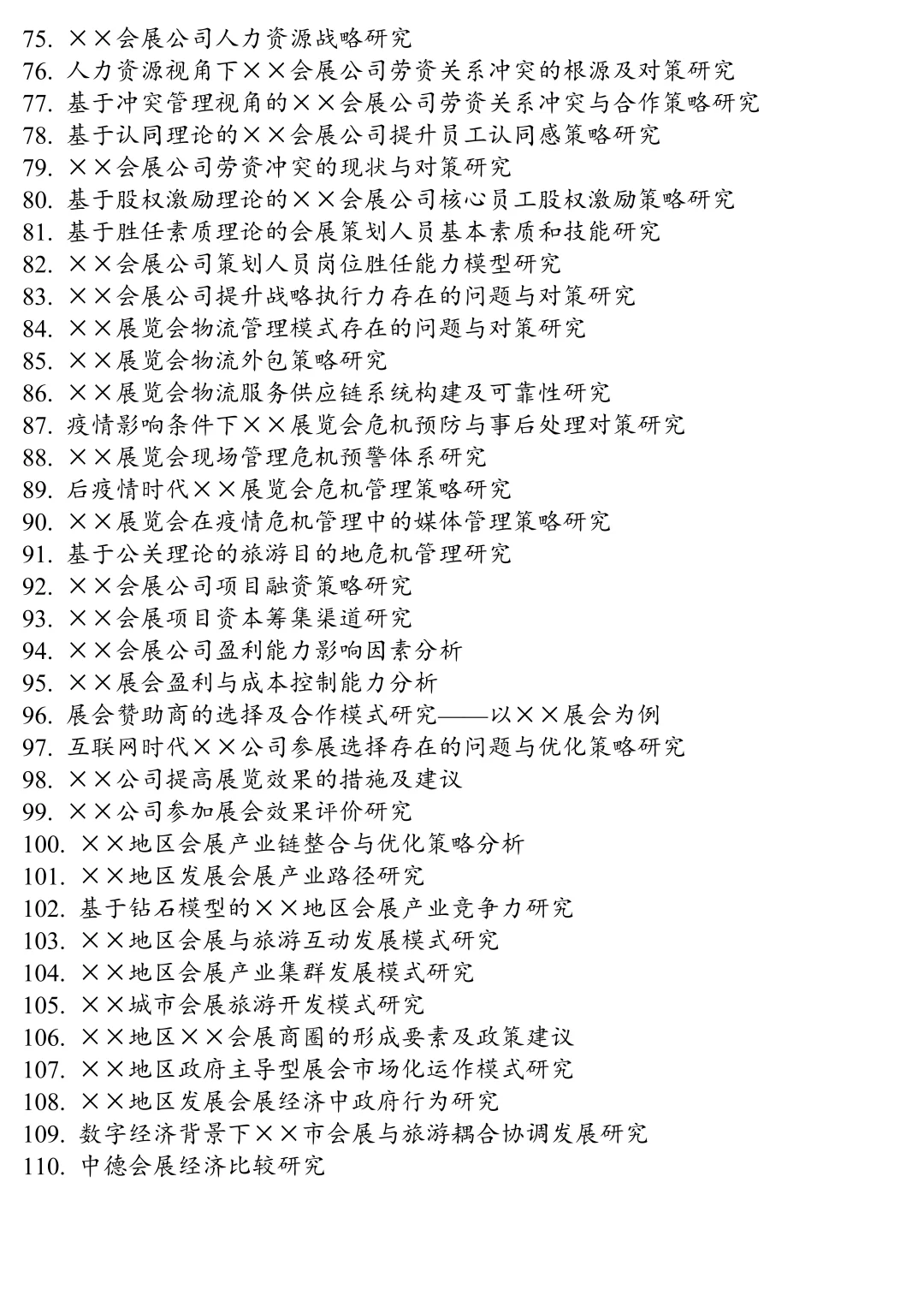 2025会展策划与管理专业论文选题思路分享！