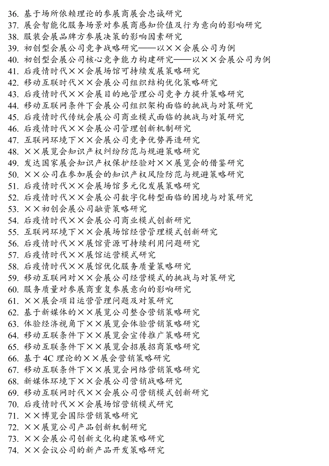 2025会展策划与管理专业论文选题思路分享！