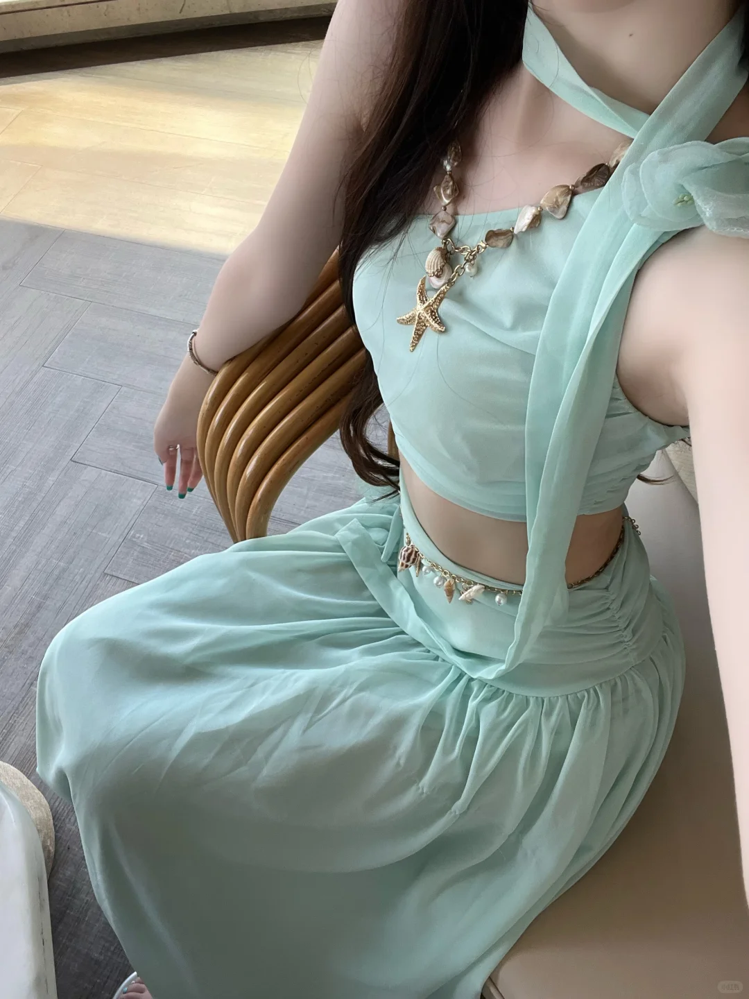 海边度假ootd?‍♀️薄荷味的夏天