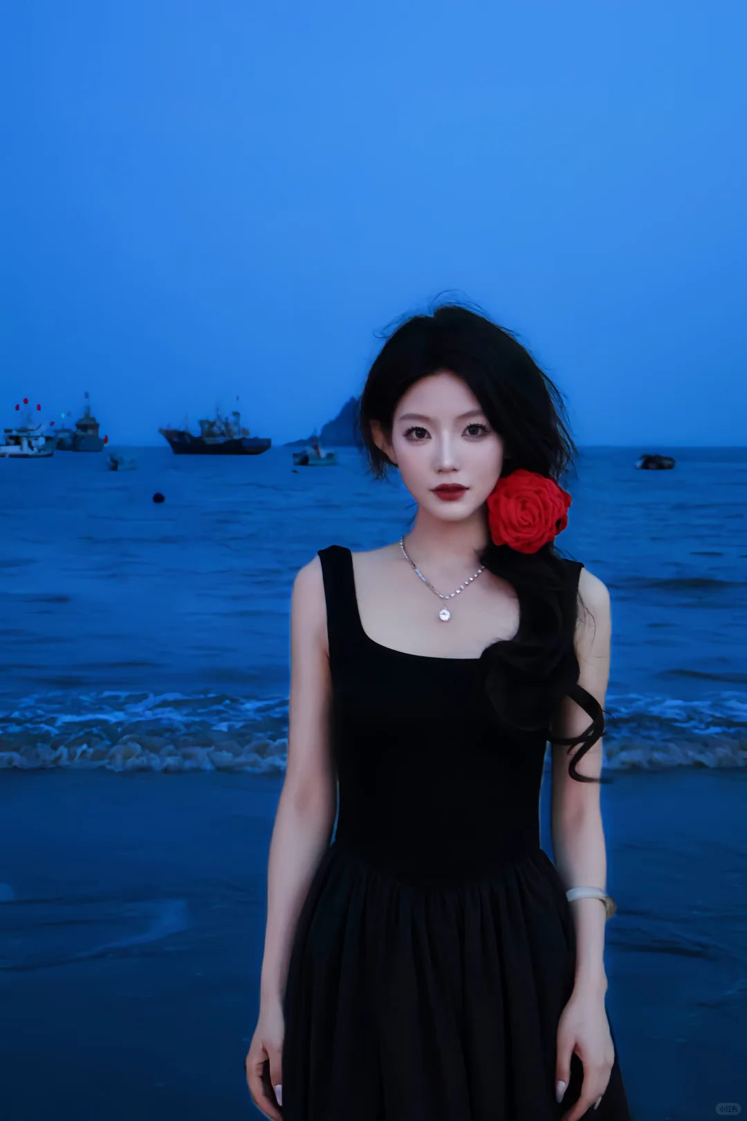 海边的蓝调时刻?