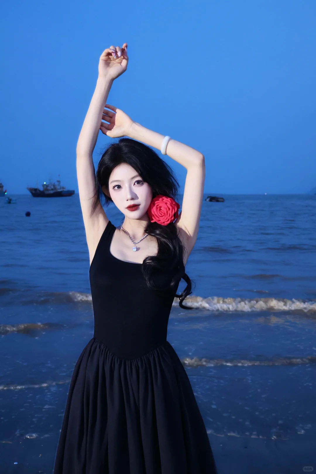 海边的蓝调时刻?