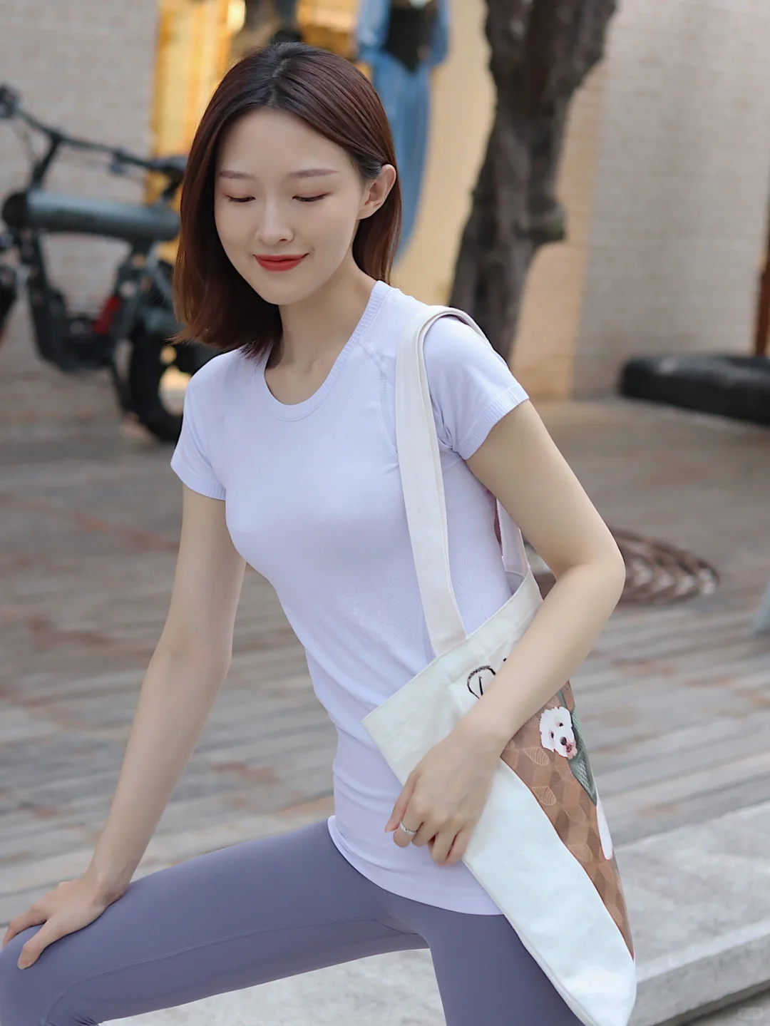 健身服时髦出街|日常瑜伽服穿搭|显瘦穿搭