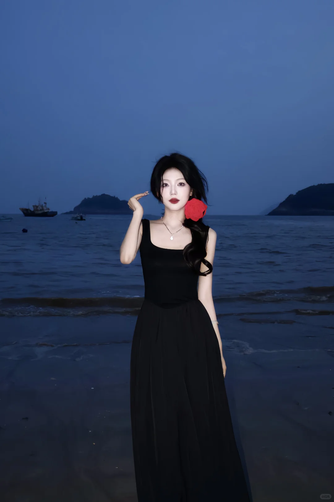 海边的蓝调时刻?