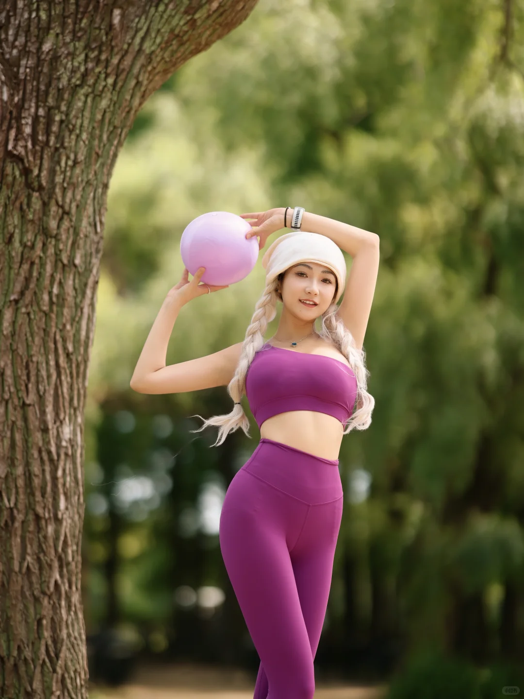 瑜伽服➕瑜伽球|紫色好要穿紫