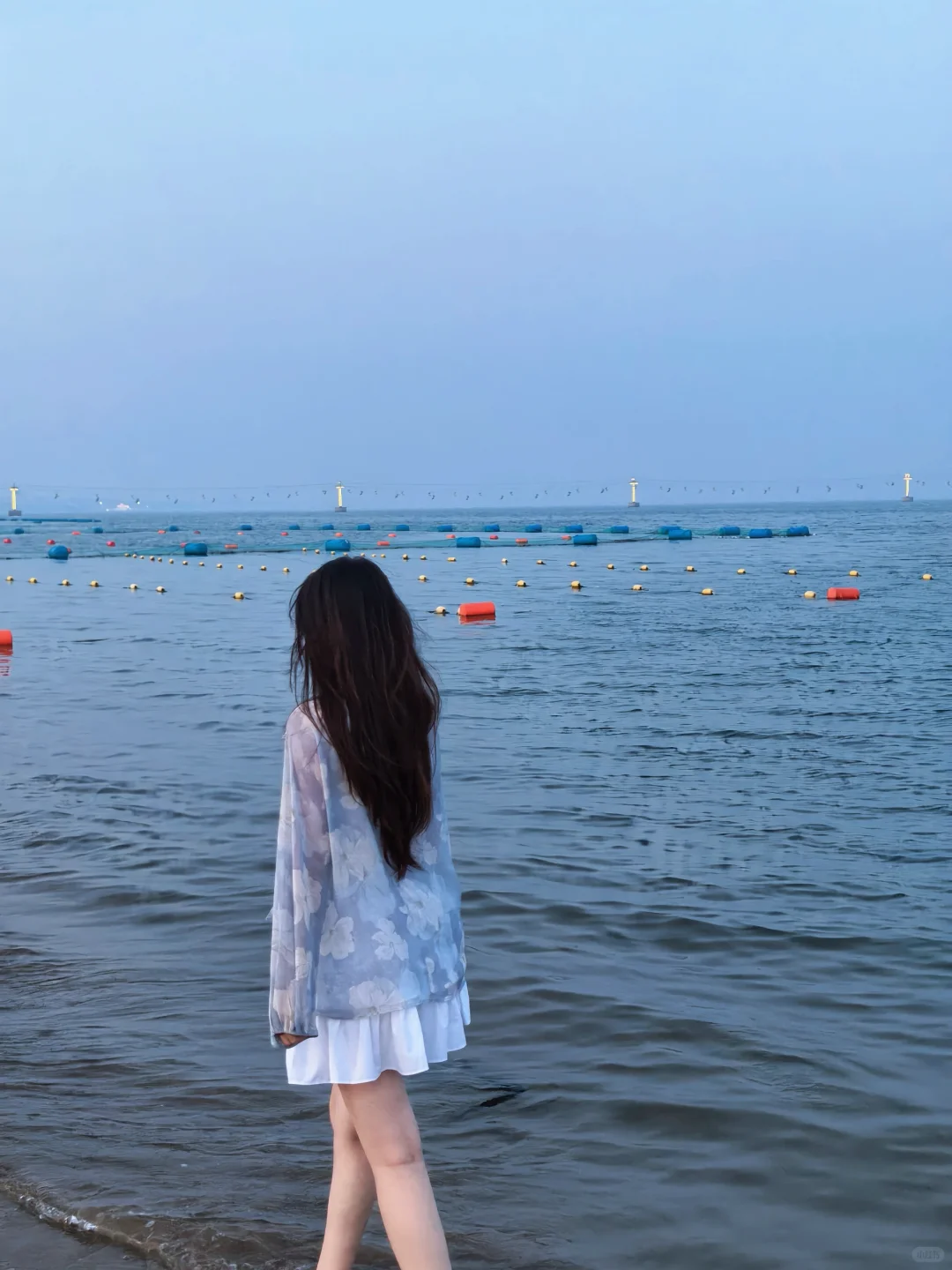 在海边的几身超满意穿搭