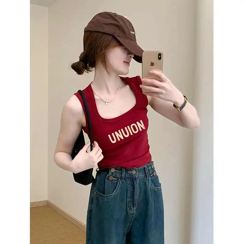 绝美小吊带背心女夏季外穿露锁骨辣妹内搭酒