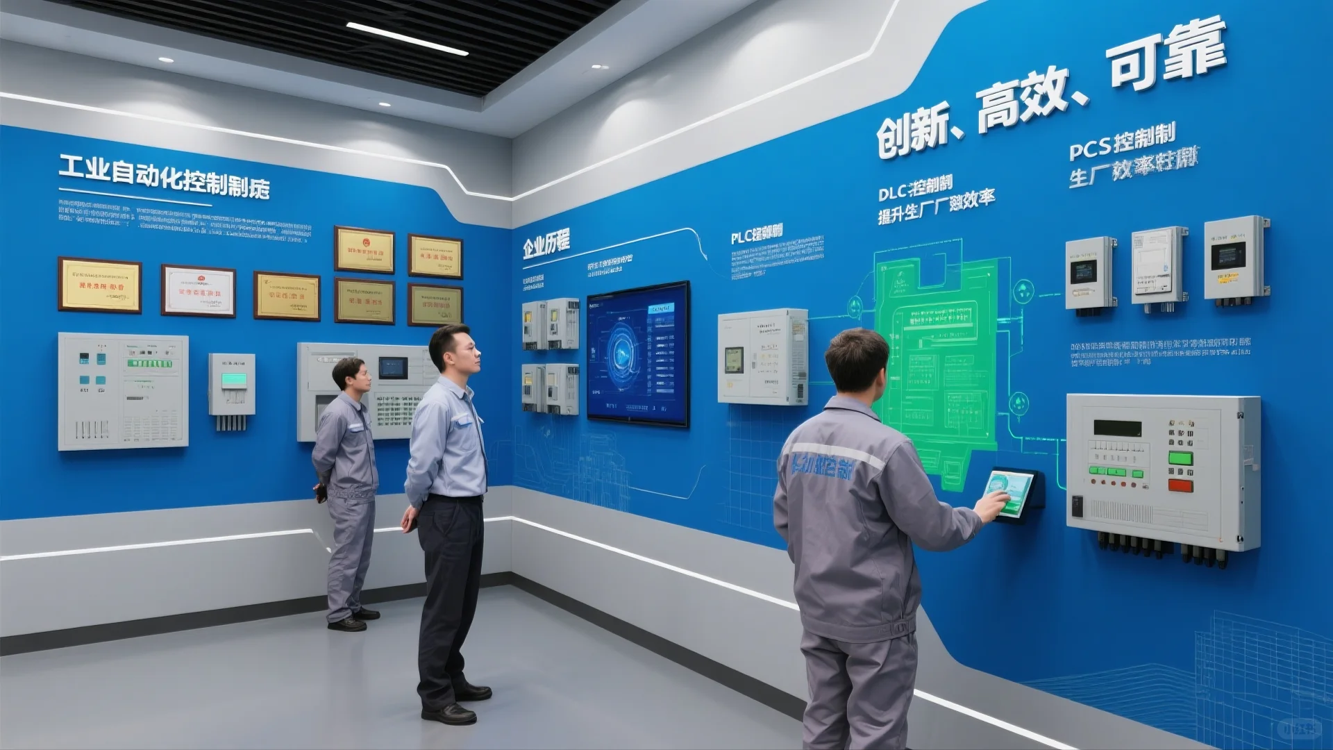 展厅设计案例｜工业自动化控制系统企业展厅