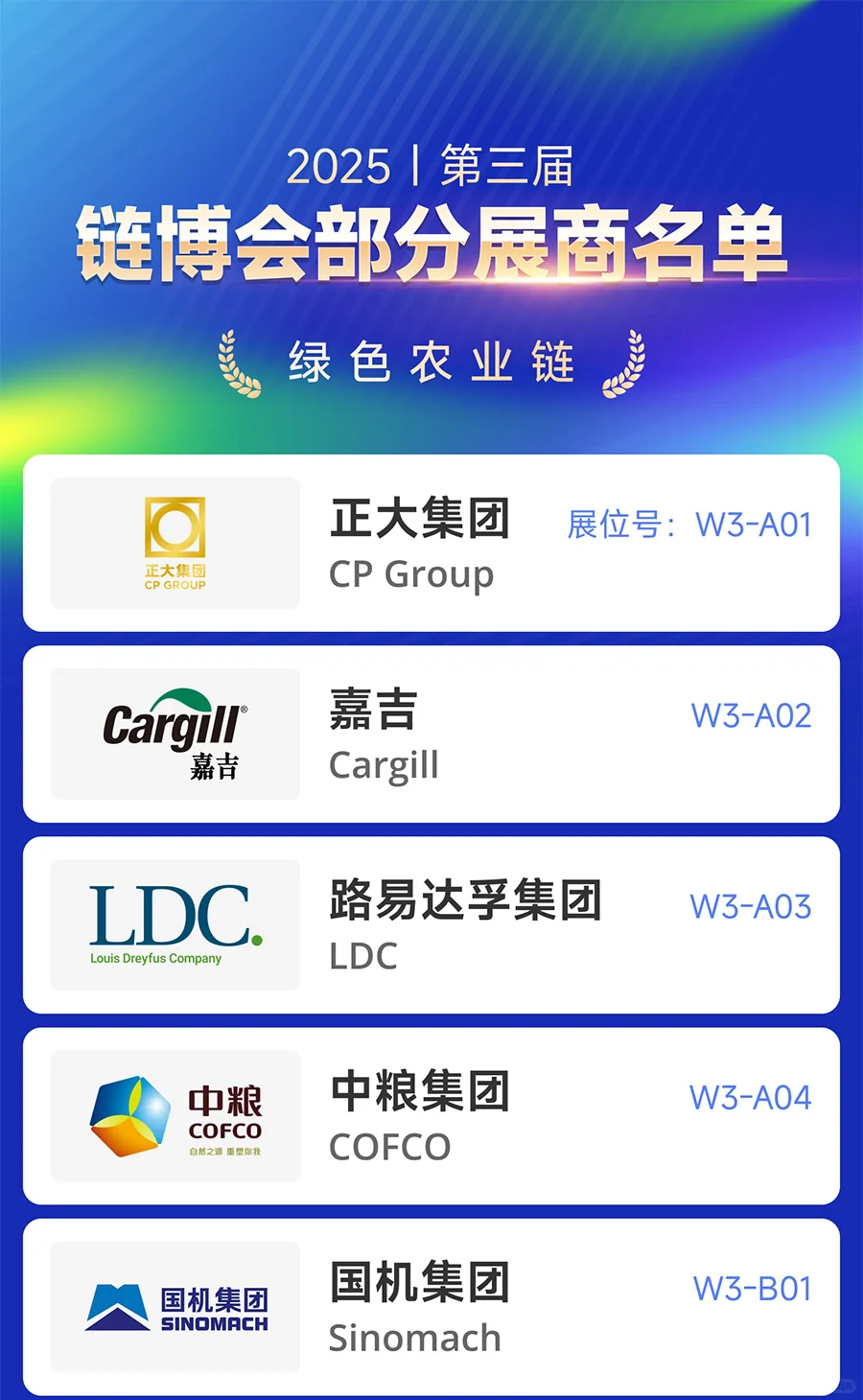 参展企业抢先看！第三届链博会｜绿色农业链