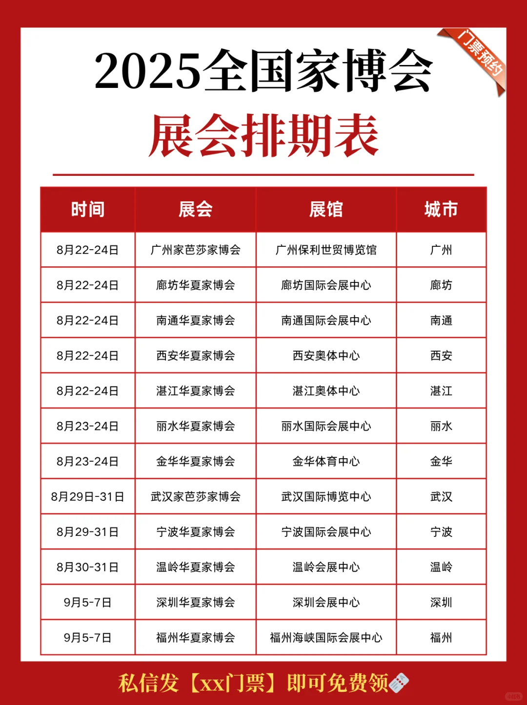 已更新‼️2025家博会时间表+地点+免费门票