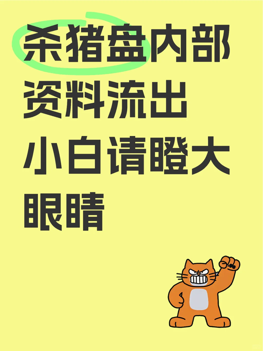杀猪盘内部资料流出，小白请瞪大眼睛！