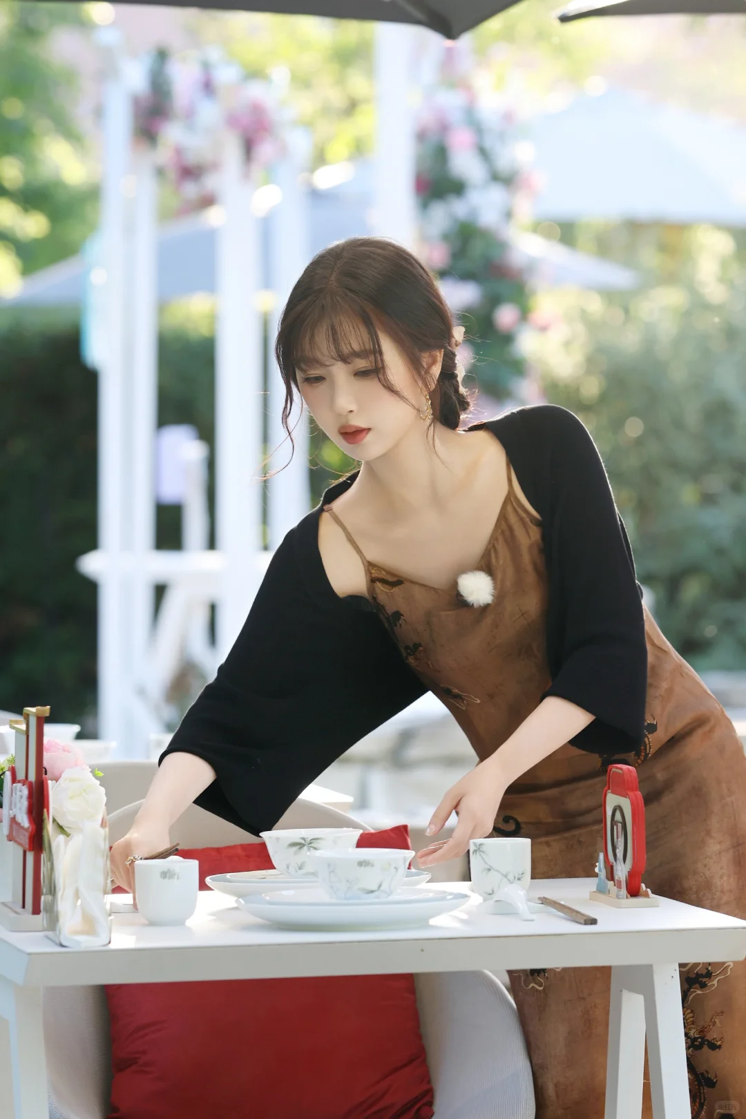 满满的人妻感，家欣太漂亮啦