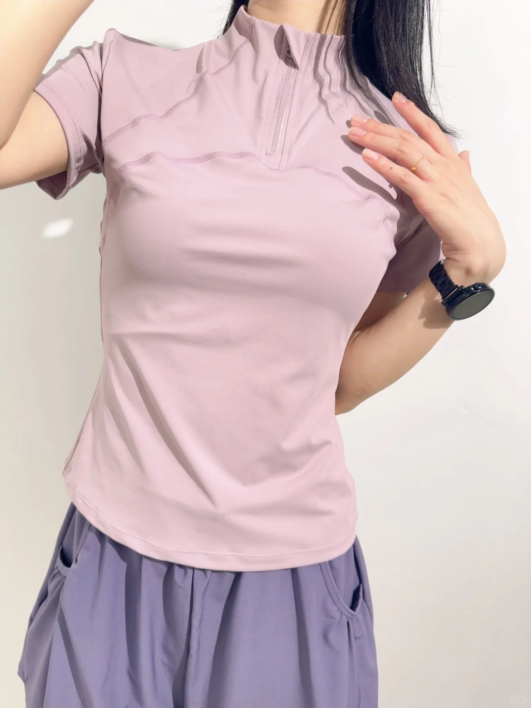 ?紫色真的好温柔！29?后背会呼吸的短袖‼️