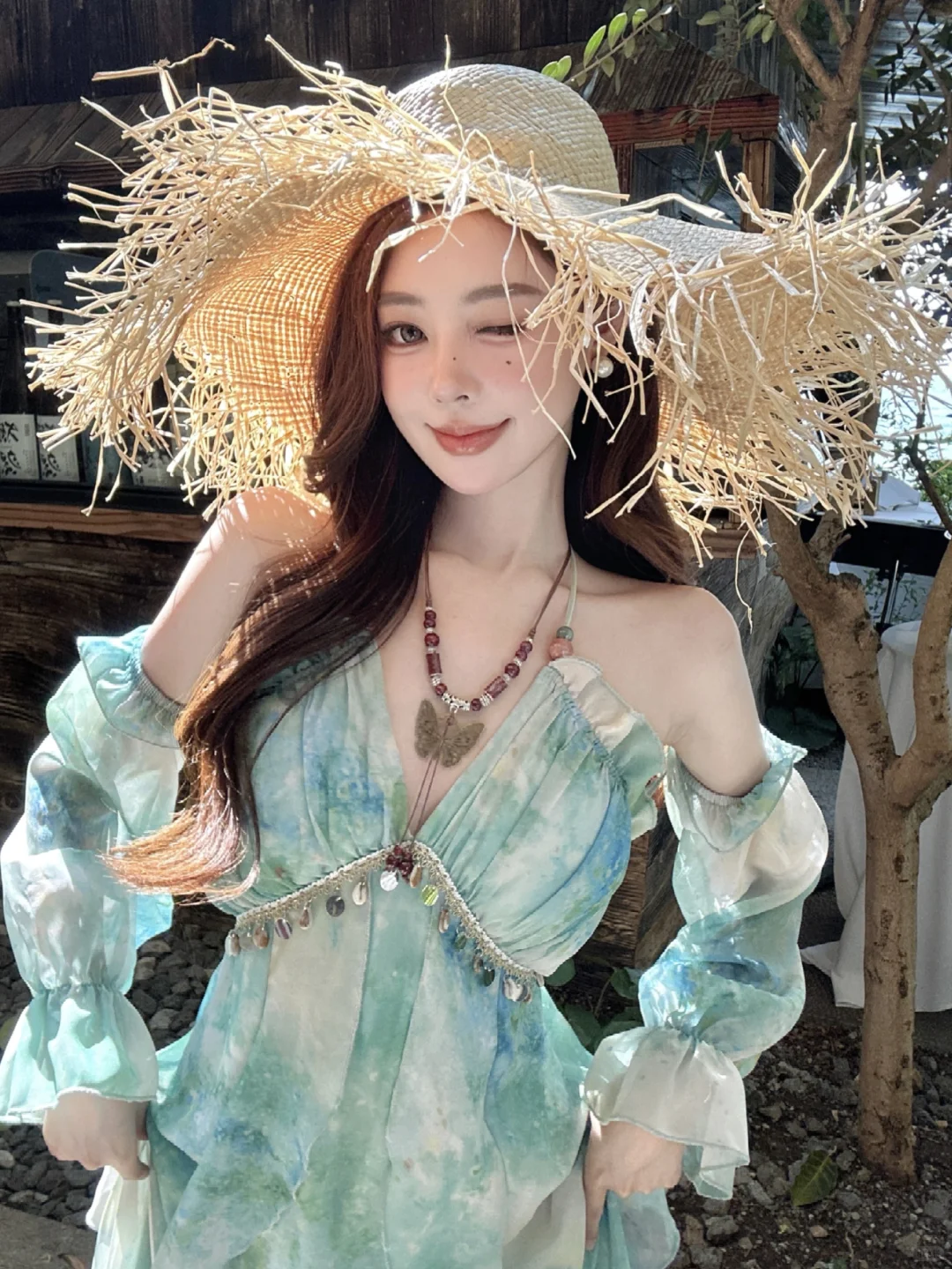 海边穿搭/既出片又防晒/一衣多穿很绝啊