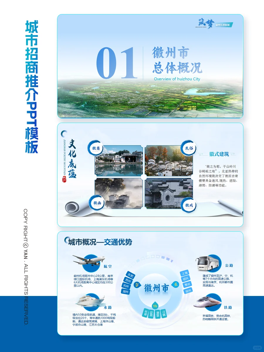 ppt模板｜城市推介、园区招商