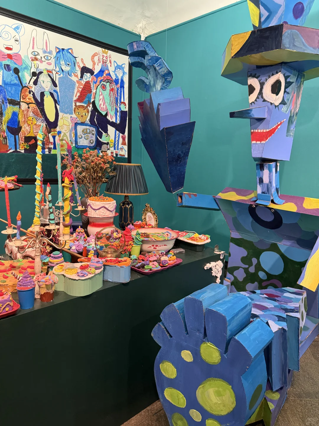 一个展览。
