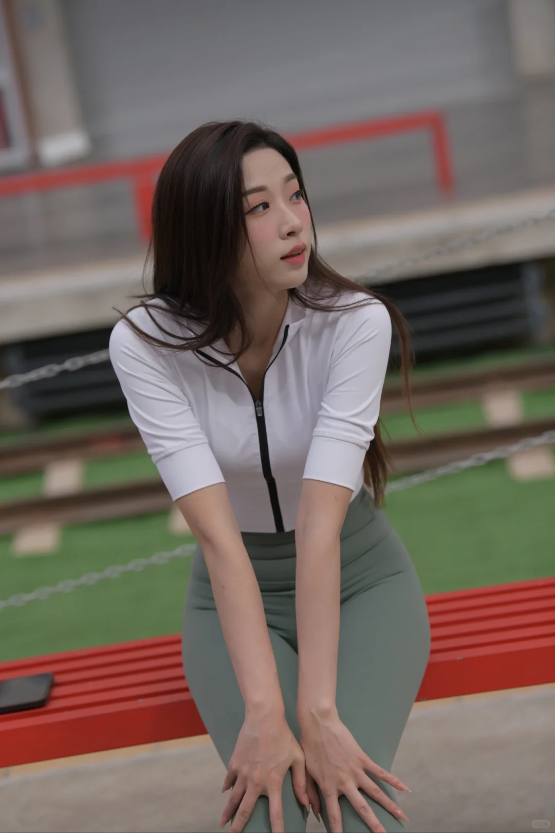 夏天要穿绿色瑜伽裤啦！?