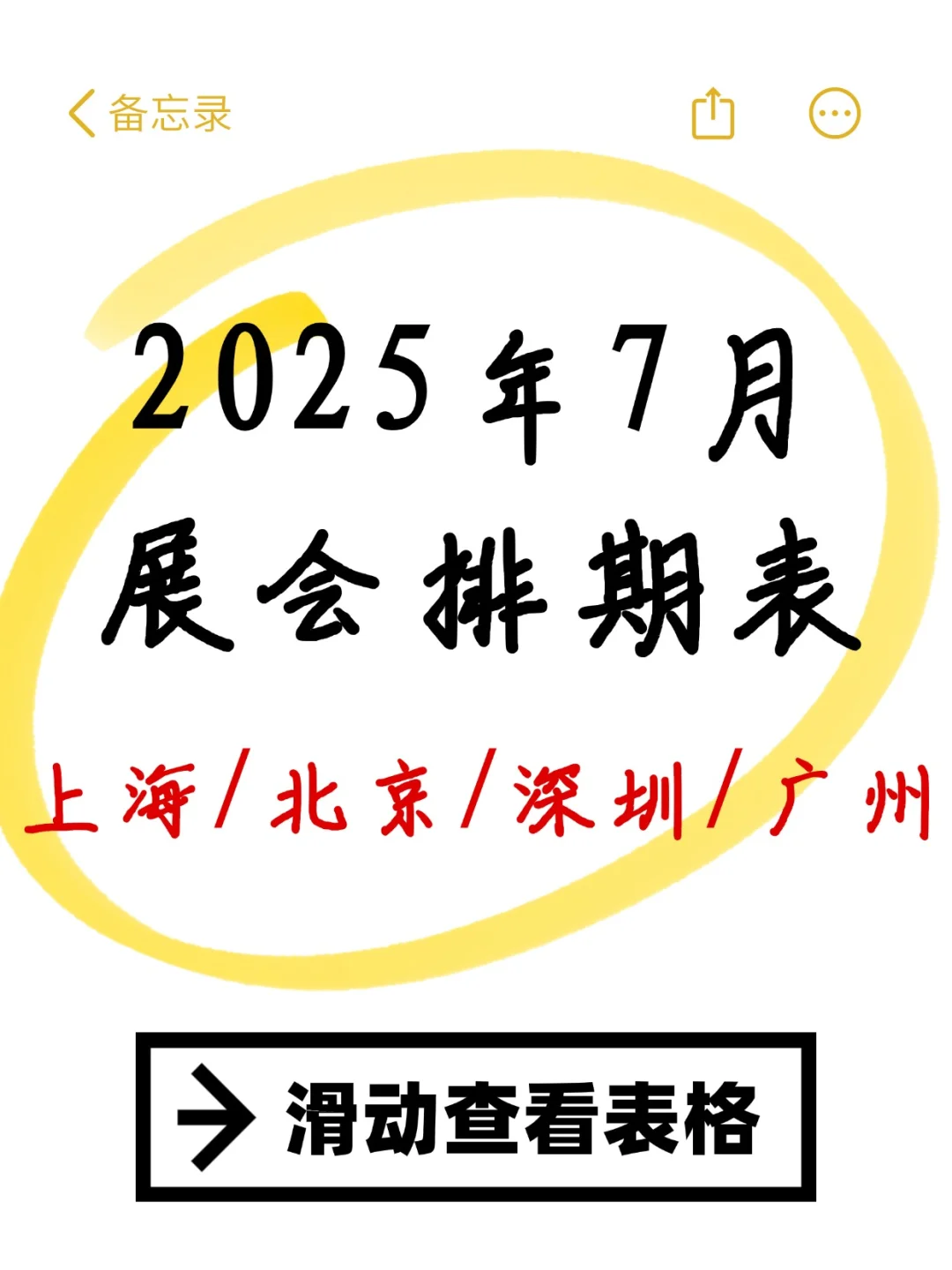 速码?2025年7月北上广深展会排期表?