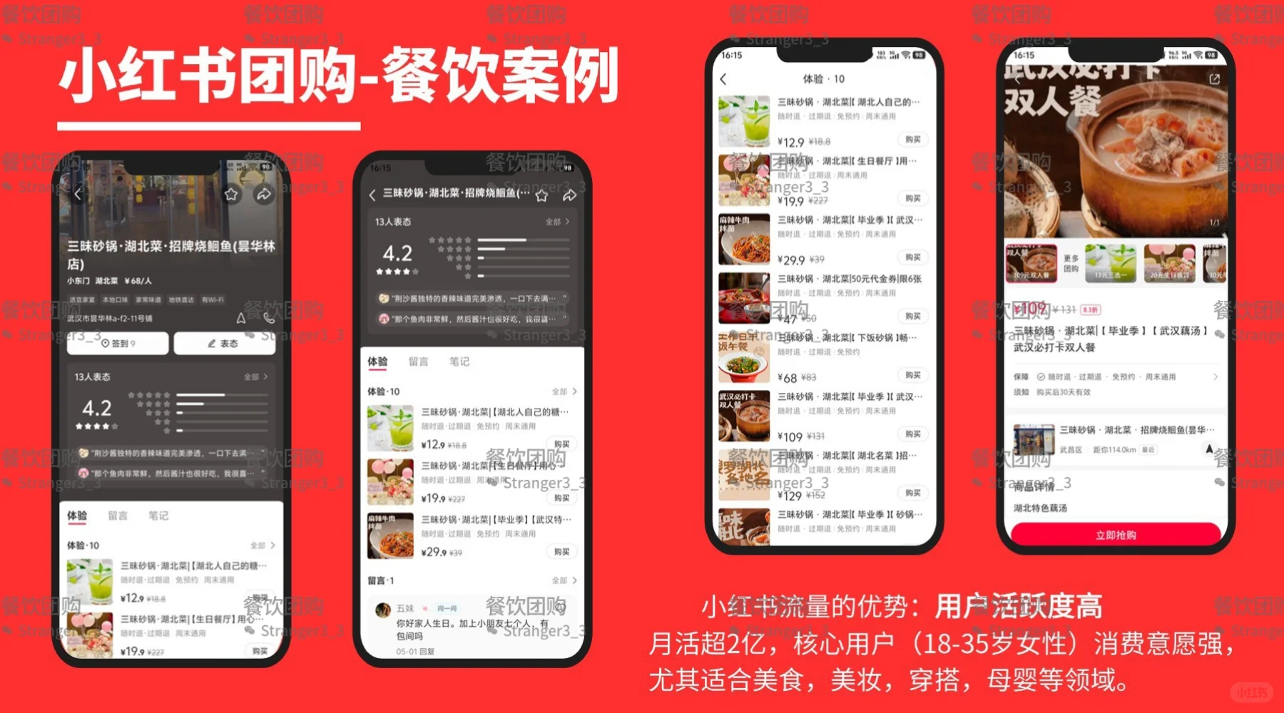 餐饮案例：小红书团购