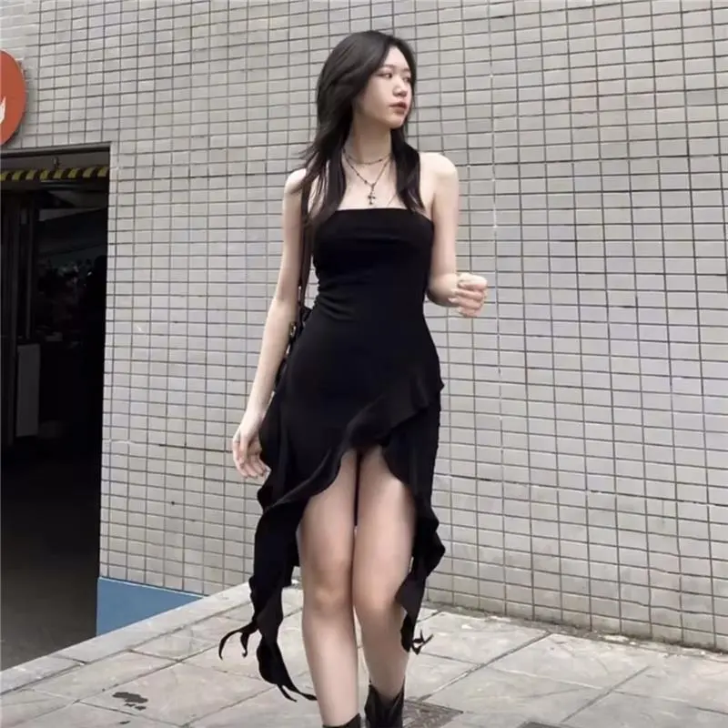 Sisjuly上新！高街甜酷辣妹流苏连衣⚡️