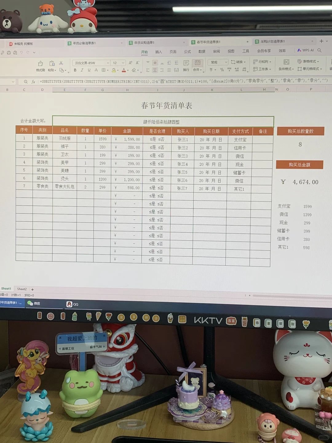 不知道年会采购清单怎么做的可以参考一下了