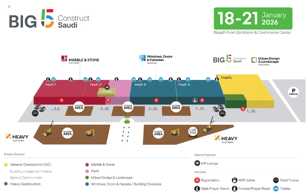 2025沙特 BIG5 建筑建材展，一月一价